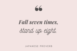 Fall seven times Quote